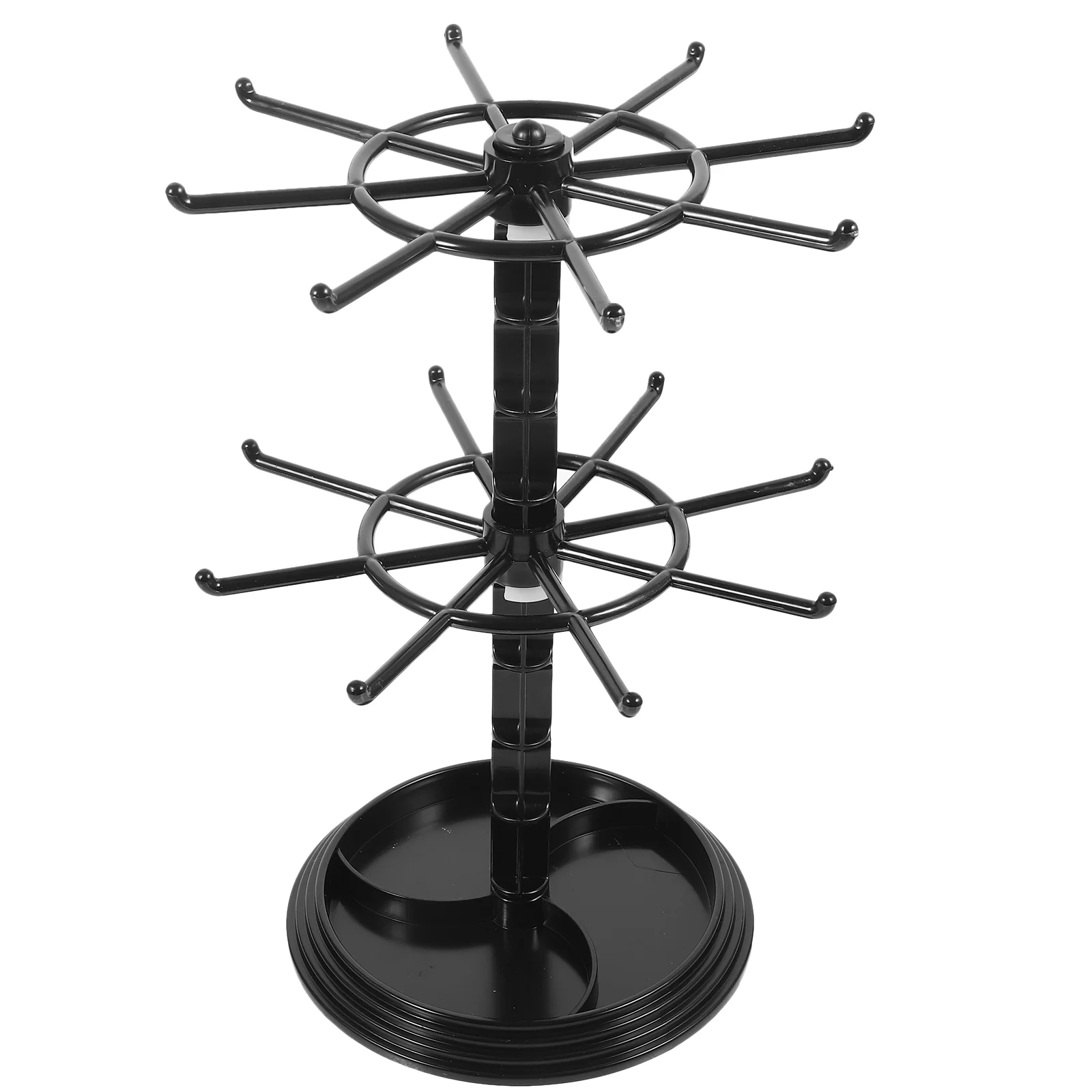 Rotatable Organization Holder Hanger Storage Rotating Tree Stand Box Keychain Display Jewelry
