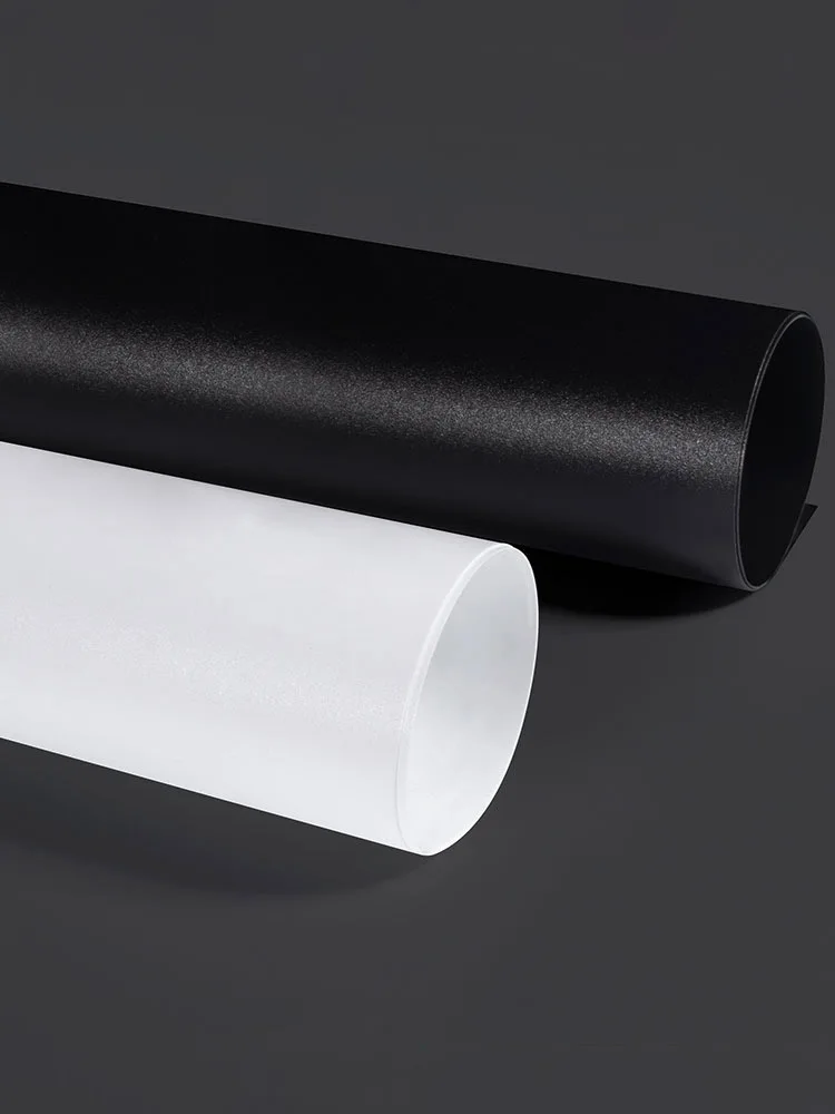 210x297mm Frosted White/Black PP Plastic Board, Thickness 0.3mm 0.4mm 0.5mm 0.6mm 0.8mm 1mm 1.2mm 1.5mm 2mm DIY Plastic Board
