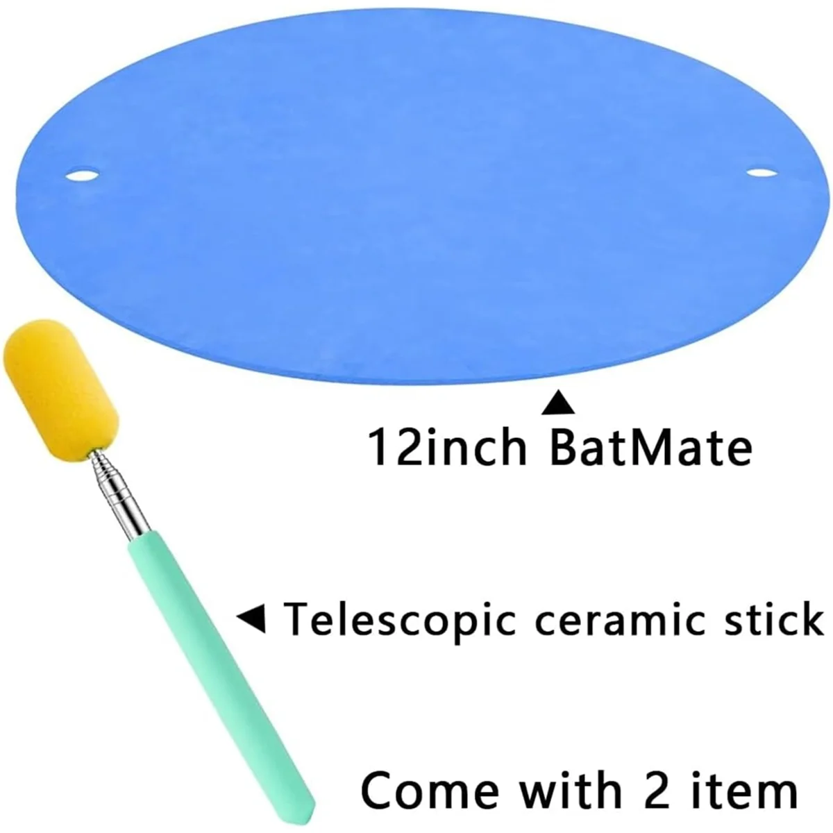 A83Z 12 بوصة BatMate للفخار و1 قطعة عصا سيراميك تلسكوبية، قماش رمي الطين المستدير لصنع سيراميك الفخار #5