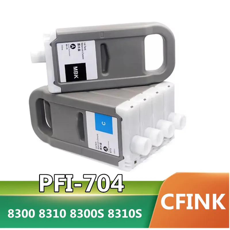 

PFI 704 PFI-704 compatible ink cartridge With Ink For Canon iPF 8300 8310 8300S 8310S printer ink cartridge 700ML