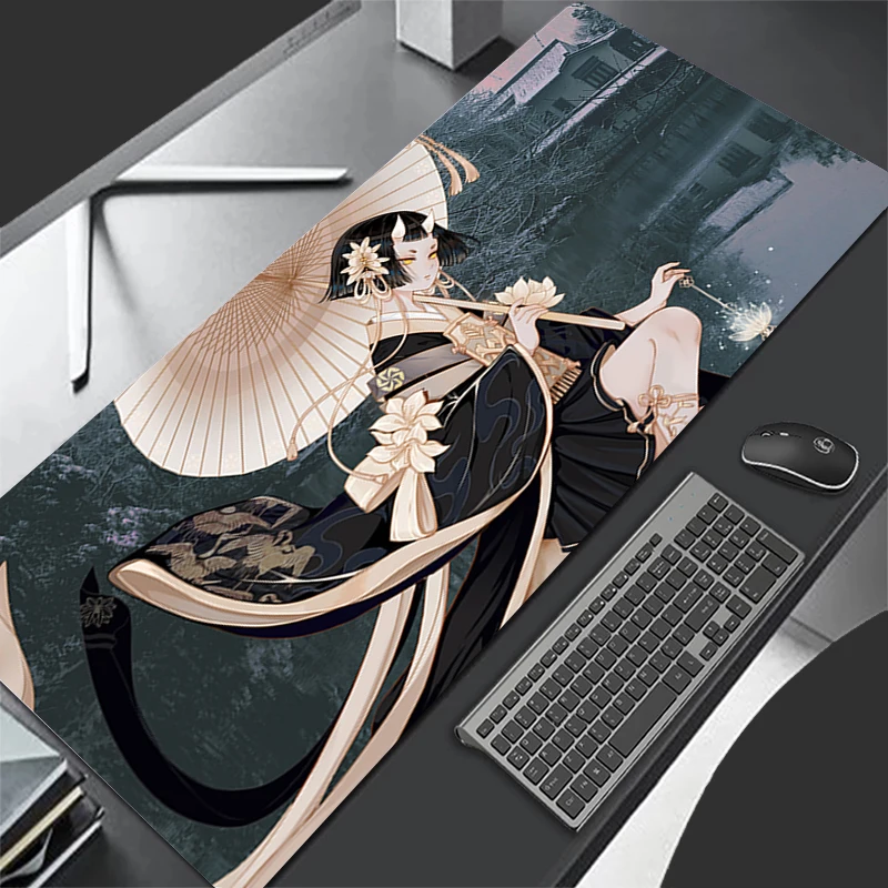 Mousepad Pattern Game Pad Rubber Mouse Pad Accessories Desk Mat Non Slip Office Table Mat Chinese Style Girl Gamer Keyboard Pad