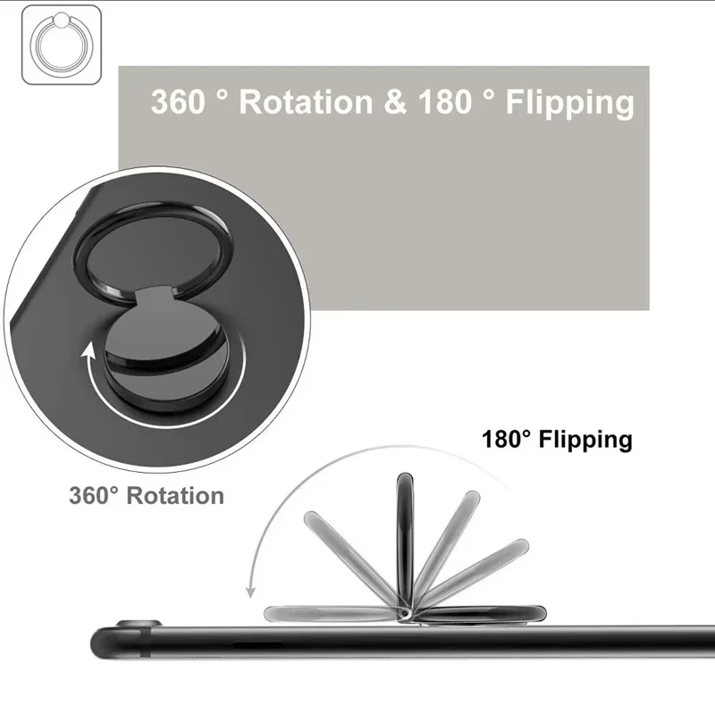 Magnetic Ring Mobile Phone Ring Buckle 360 Degree Rotating Portable Phone Buckle Smartphone Accessories Round Finger Bracket view 2