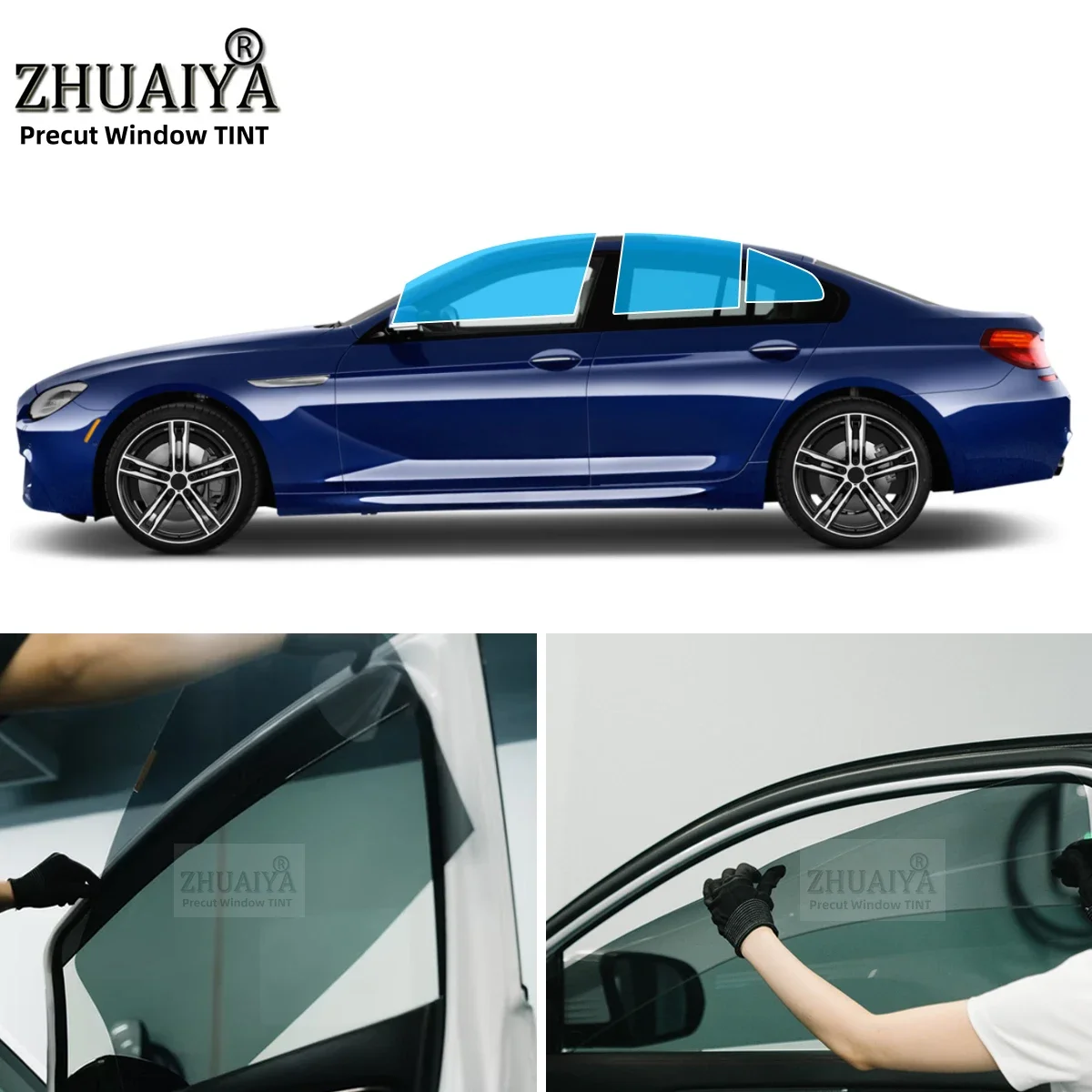 Precut Car Removable Window Tint Film Front Two Door Windows Tint For BMW 6-Series GRAN TURISMO  2018-2019