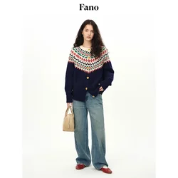 Women Autumn Winter Vintage Fashion Korean Lazy Wind Sweater Cardigan Women Clothes Korean Fashionable Buttons Sweater Coat Tops
