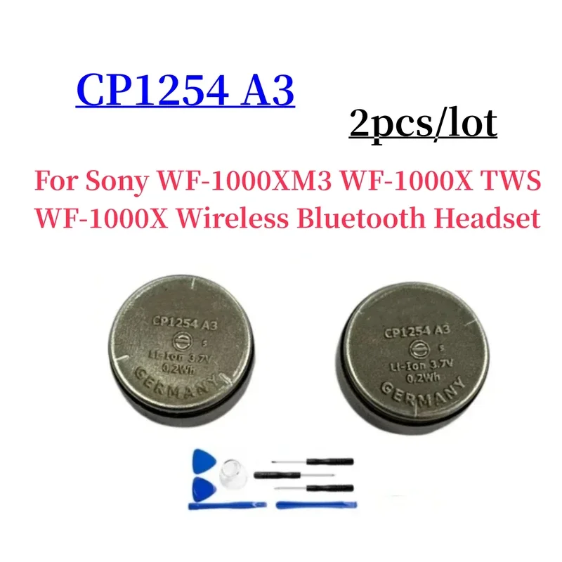 

2pcs New 3.7V Li-ion CP1254 For Varta 55mAh CP1254 A3 Battery For True Headset for Edifier TWS nb2 pro Earphone