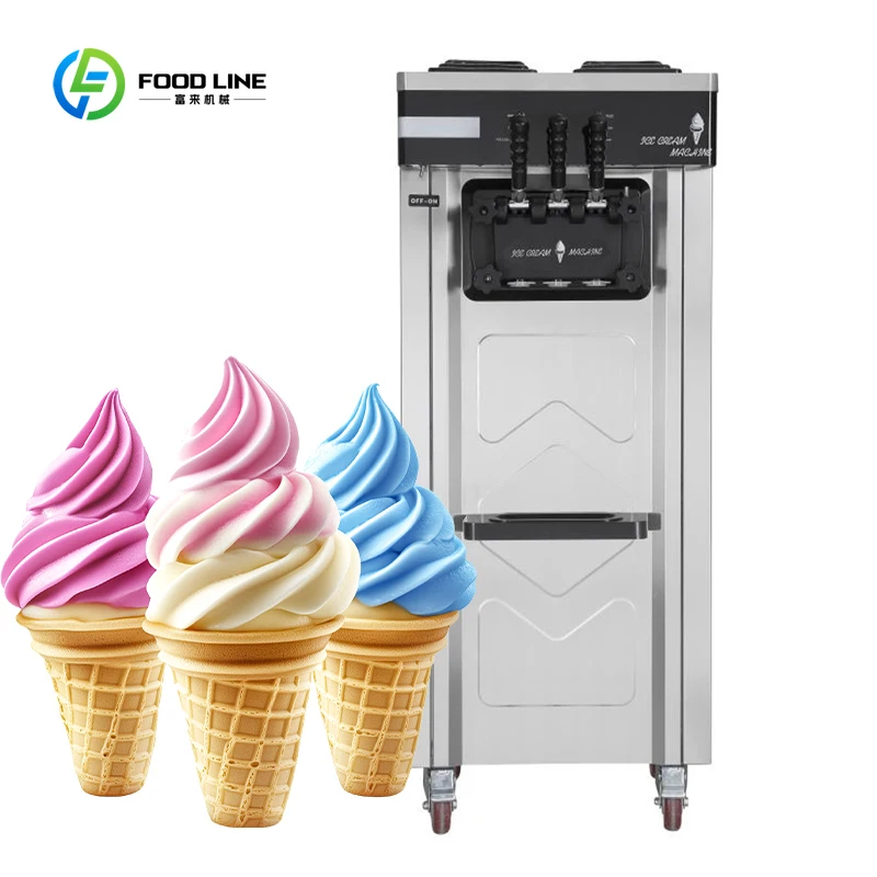 Frozen Yogurt Vortex Ice Cream Machine Automatic Soft Ice Cream Vending Machine