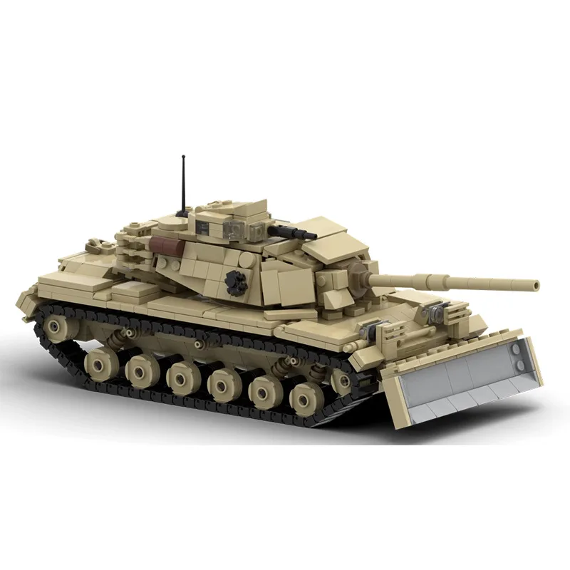 WW2 Main Battle Tank Armor for Kids, Equipamento do Exército M60A1, Montagem de Bloco de Construção Modelo de Armas, Tijolo de Brinquedo, Presente, Quente