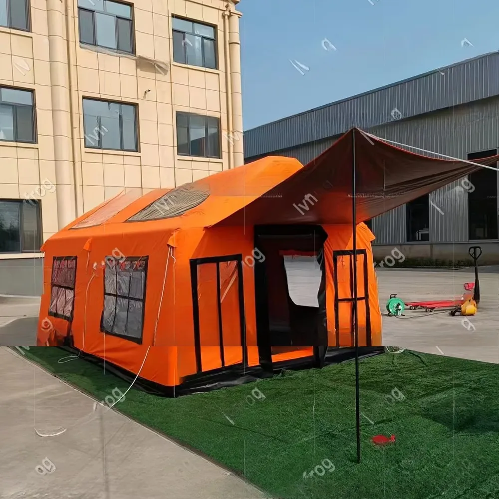 Customized Outdoor family custom durable air party tent large luxury waterproof inflatable camping tent