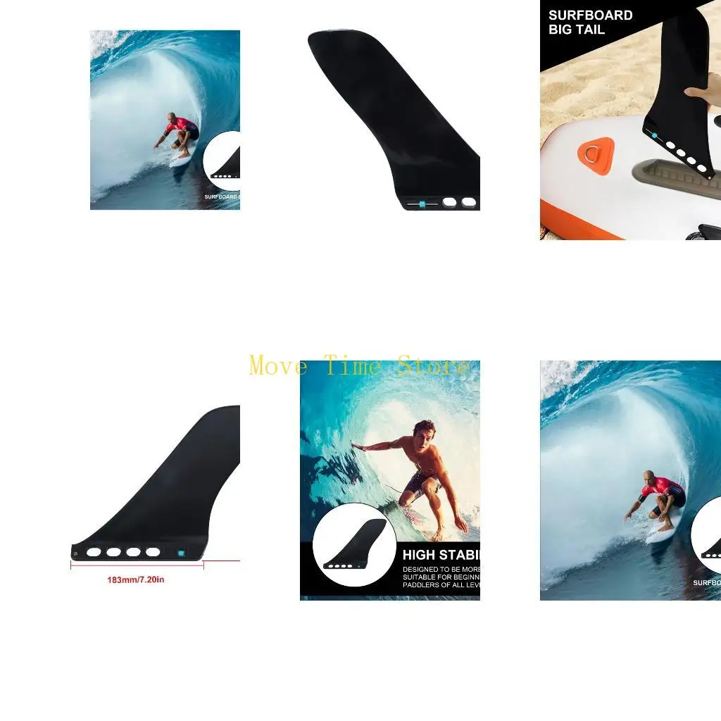92ME Single Center Fin Quickly Release Detachable Fin Paddles Board Fin Easy to Install