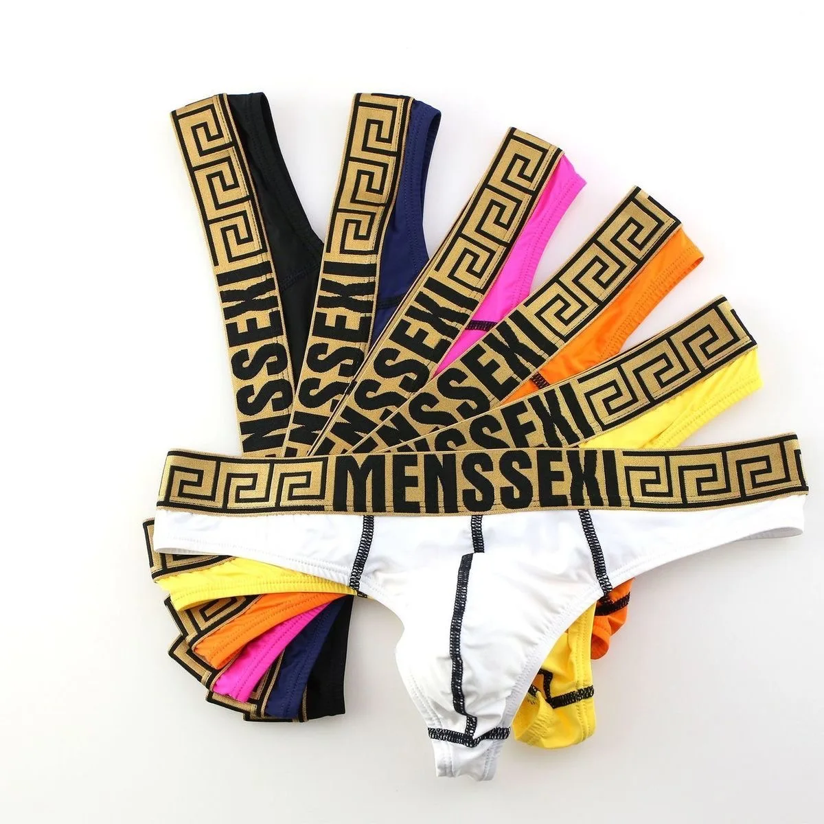 بيكيني مثير للرجال مرن عصري ناعم من الحرير الجليدي ملمس رائع سريع الجفاف على شكل حرف T من الخلف ثونغ مثلي الجنس مثير منخفضة الارتفاع القضيب الانتفاخ g-string