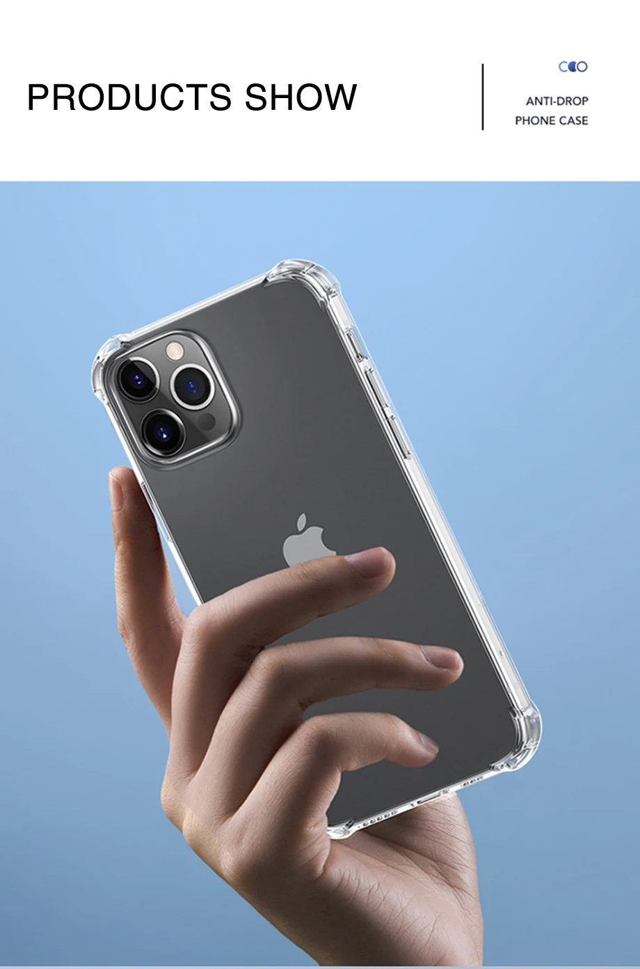Fallschutz Airbag Soft Case für iPhone 16 Pro Max Funda iPhone 16 iPhone 16 Plus stoßfeste klare transparente Abdeckung Hüllen – Detail 16