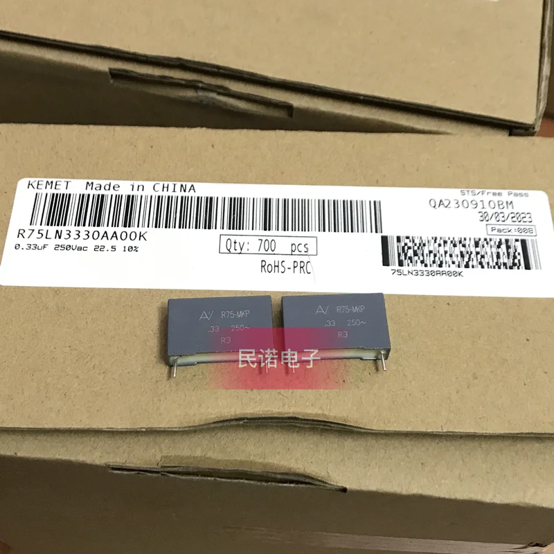 2PCS/5PCS/20PCS/Lot KEMET R75L R75-MKP 250VAC 250VAC334 334 330NF 250VAC330NF 250V0.33UF 0.33UF Pitch 22.5mm R75LN3330AA00K