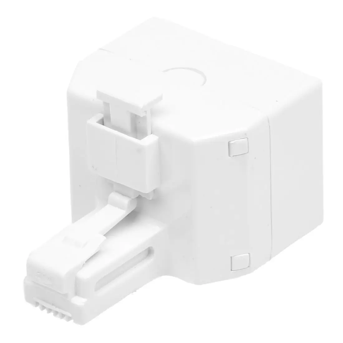 Adaptador de pared para teléfono Modular 6P4C RJ11 de 2 vías y divisor para teléfono fijo