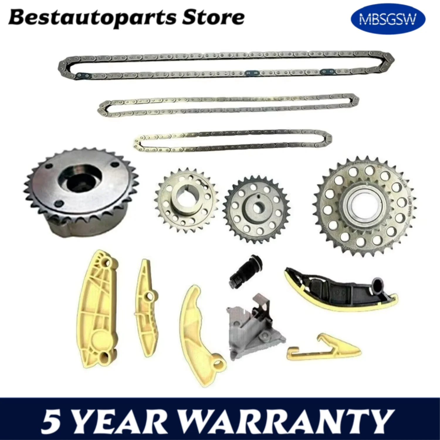 Timing Chain Kit VVT Gear Fit For JAGUAR LAND ROVER E-PACE XE XF DEFENDER DISCOVERY RANGE ROVER 2.0L I4 Diesel 2.0T 2014-2024