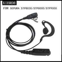 XIERDE-auriculares do Walkie Talkie, microfone do fone de ouvido do rádio, ajuste para SEPURA STP8000, STP8030, STP8035, STP8038, STP8040, STP8080