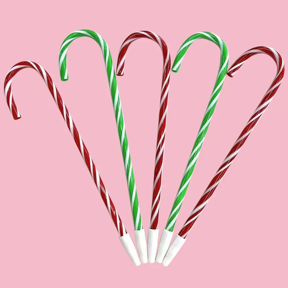 ปากกาธีมดินสอแท่งคริสต์มาส1ชิ้นปากกาเจลอเนกประสงค์ไม้เท้าของขวัญวันคริสต์มาสปากกาลูกลื่นสำหรับนักเรียนสไตล์เด็ก