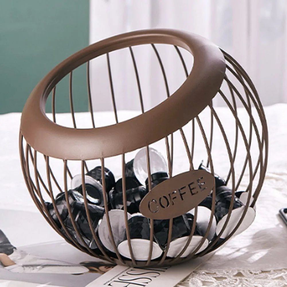 Universal Coffee Capsule Holder Multifunction Coffee Capsule Basket Hollow Coffee Pod Storage Shelves Rack for Home Cafe Hotel