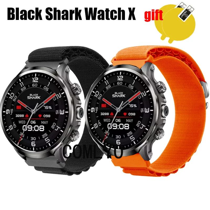 Band For Black Shark Watch X Strap Nylon Soft Bracelet Bands Screen Protector film FOR Women Men Belt