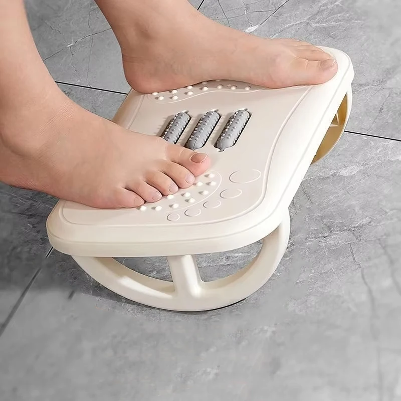 Home and Office Non-Slip Anti-Warping Plastic Footrest Stool Leg Artifact Under Table Massage Sofa Pedal