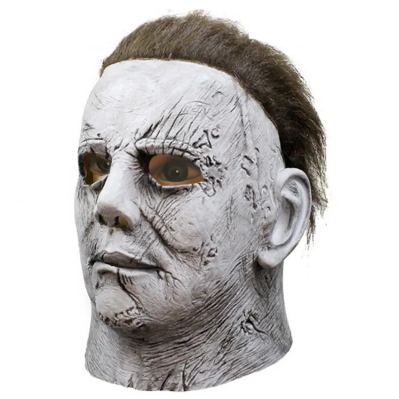 Movie Halloween Horror Michael Myers Mask Carnival Cosplay Adult Latex Full Face Helmet Halloween Party Scary Props 03#