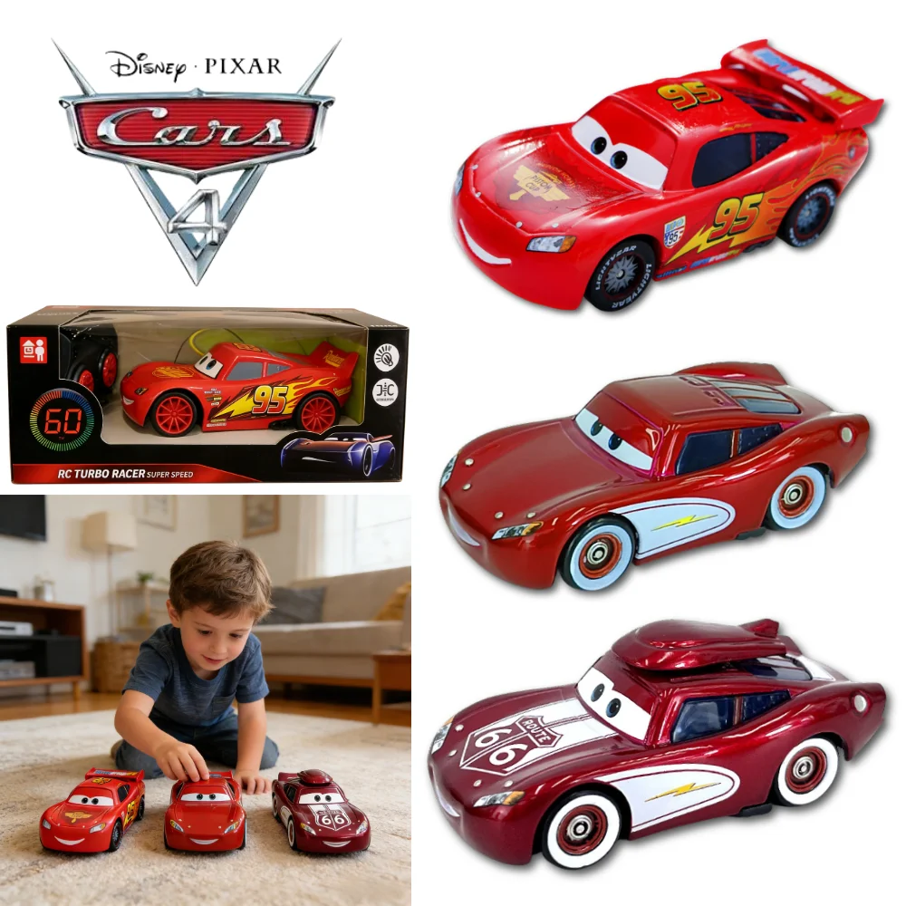 

2026 HOT Disney Pixar Cars 4 Lightning McQueen Highway 6 Fillmore 8CM 1：55 Metal Model Racing Car Toy Children's Birthday Gift