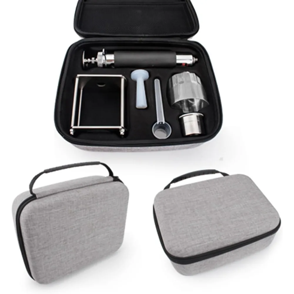 

Manual Espresso Maker, Portable Stainless Steel Coffee Maker, No Electricity Required, 100ml Visual Water Tank,