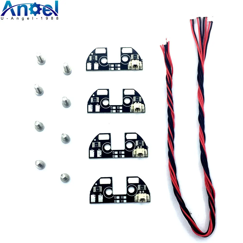 4pcs APM2.8 LED Night Navigation Light High Power with Cable 5V for F330 F450 F550 S500 S550 RC Drone Quadcopter