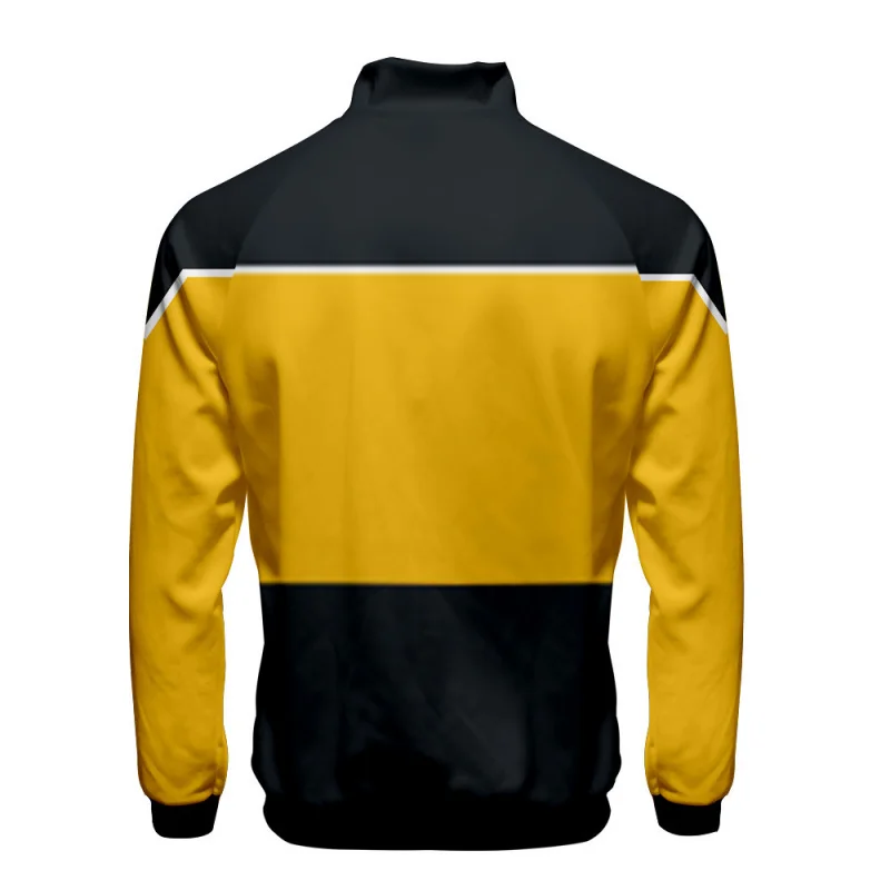 Halloween anime costumes Star Trek lower crew characters wear stand-up collar zip-up sweatshirt hoodie men and women