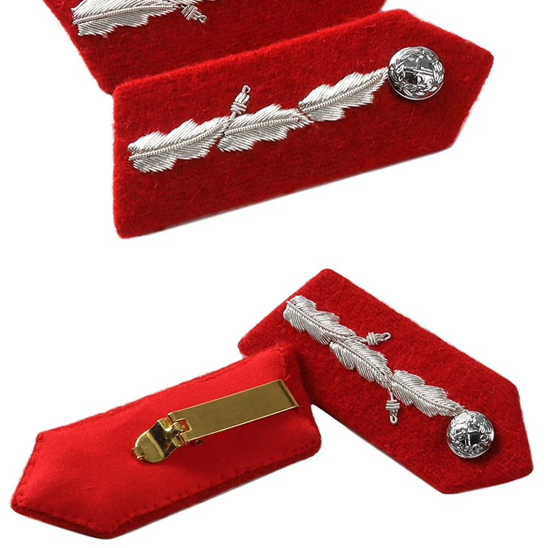 شارة شارة ذات ياقة موحدة مطرزة يدويًا عسكرية بريطانية لمجموعة الهدايا، شارة كتف، مشبك معدني خلفي