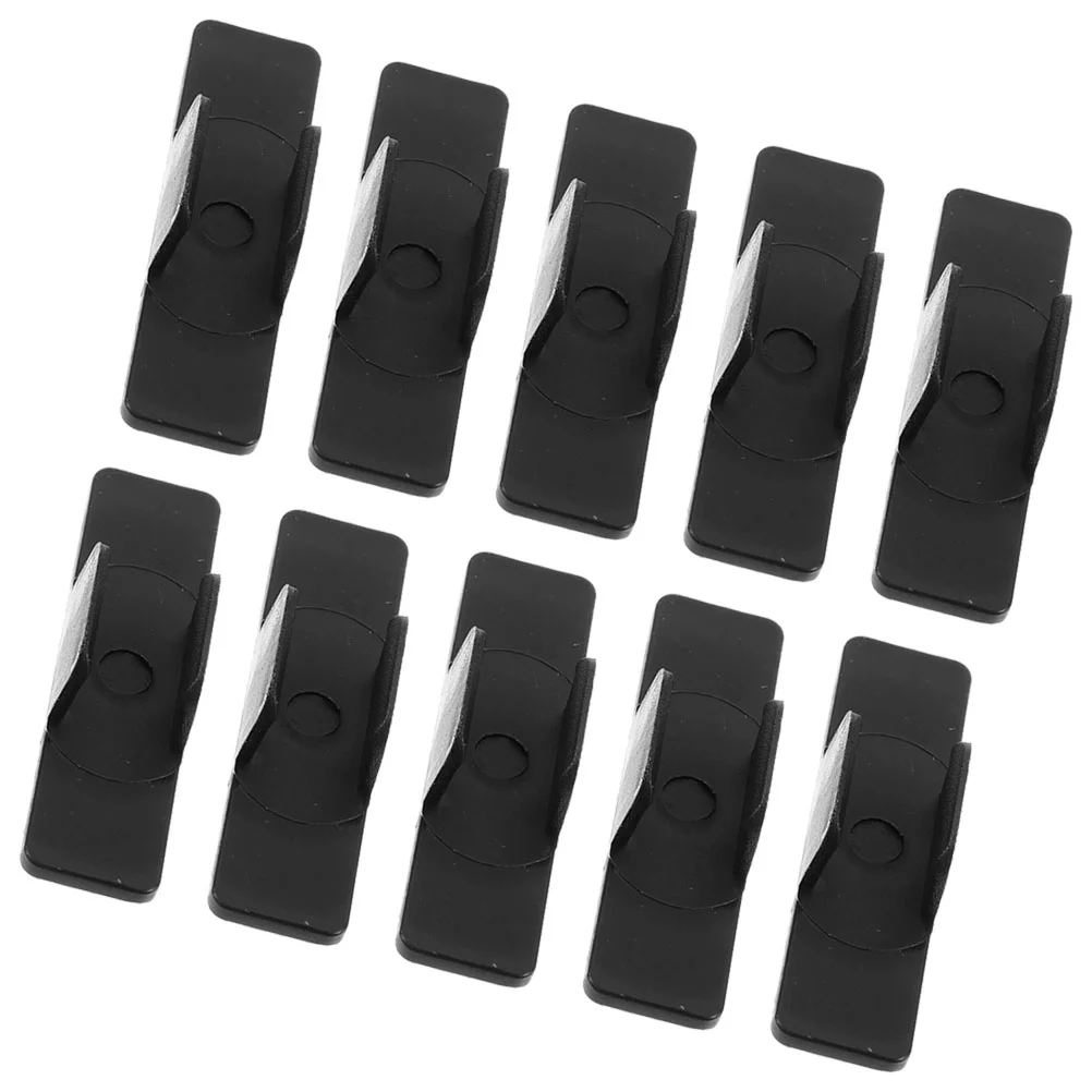 10 Pcs Whiteboard Pen Holder Clamps Plastic Clip Clips Pencil Small Fixing Tool Adhesive Holders