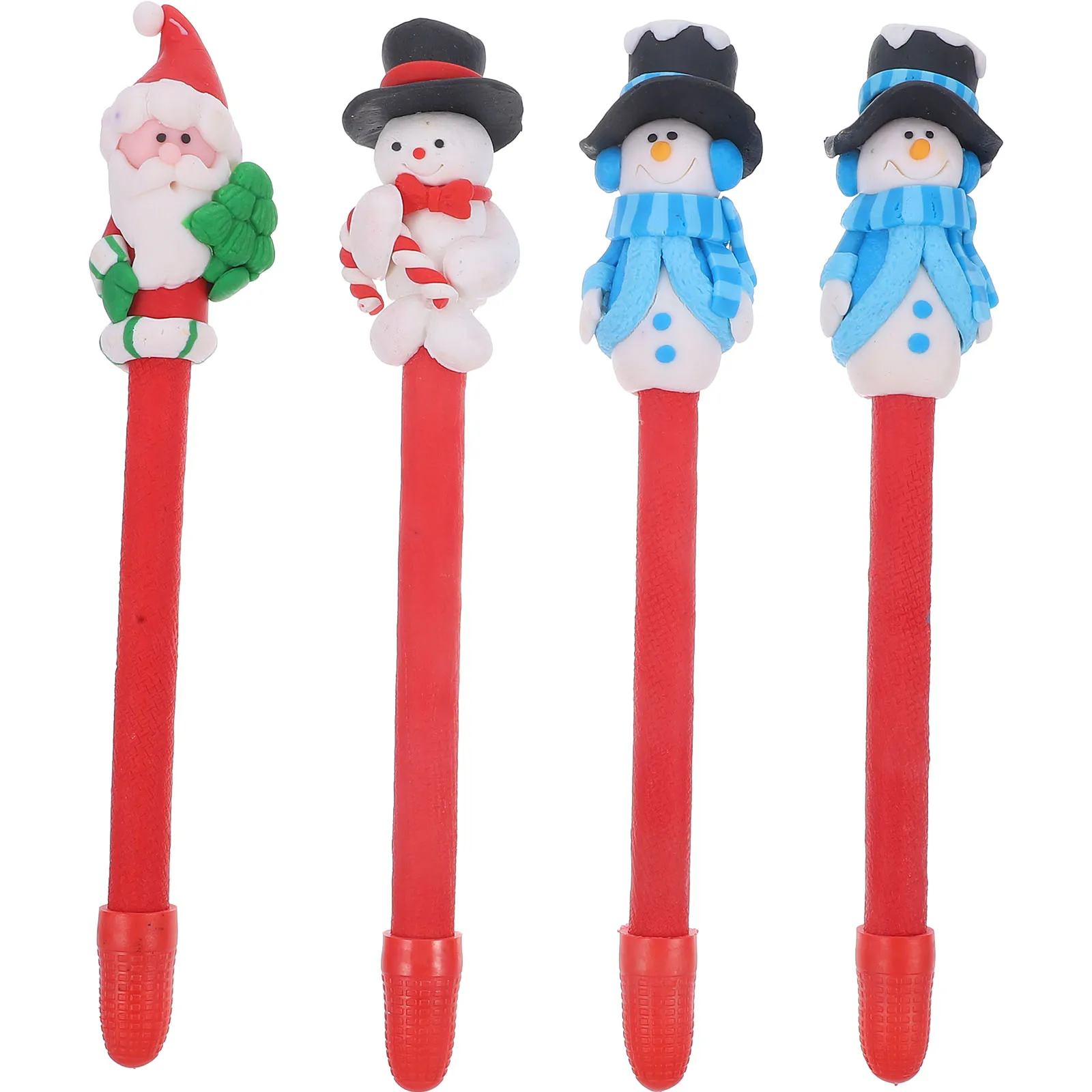 

4pcs Christmas Element Writing For Students Stationery Gel Pens Note Taking Portable Cute Pens Bulk Multipurpose Lovely Shaped