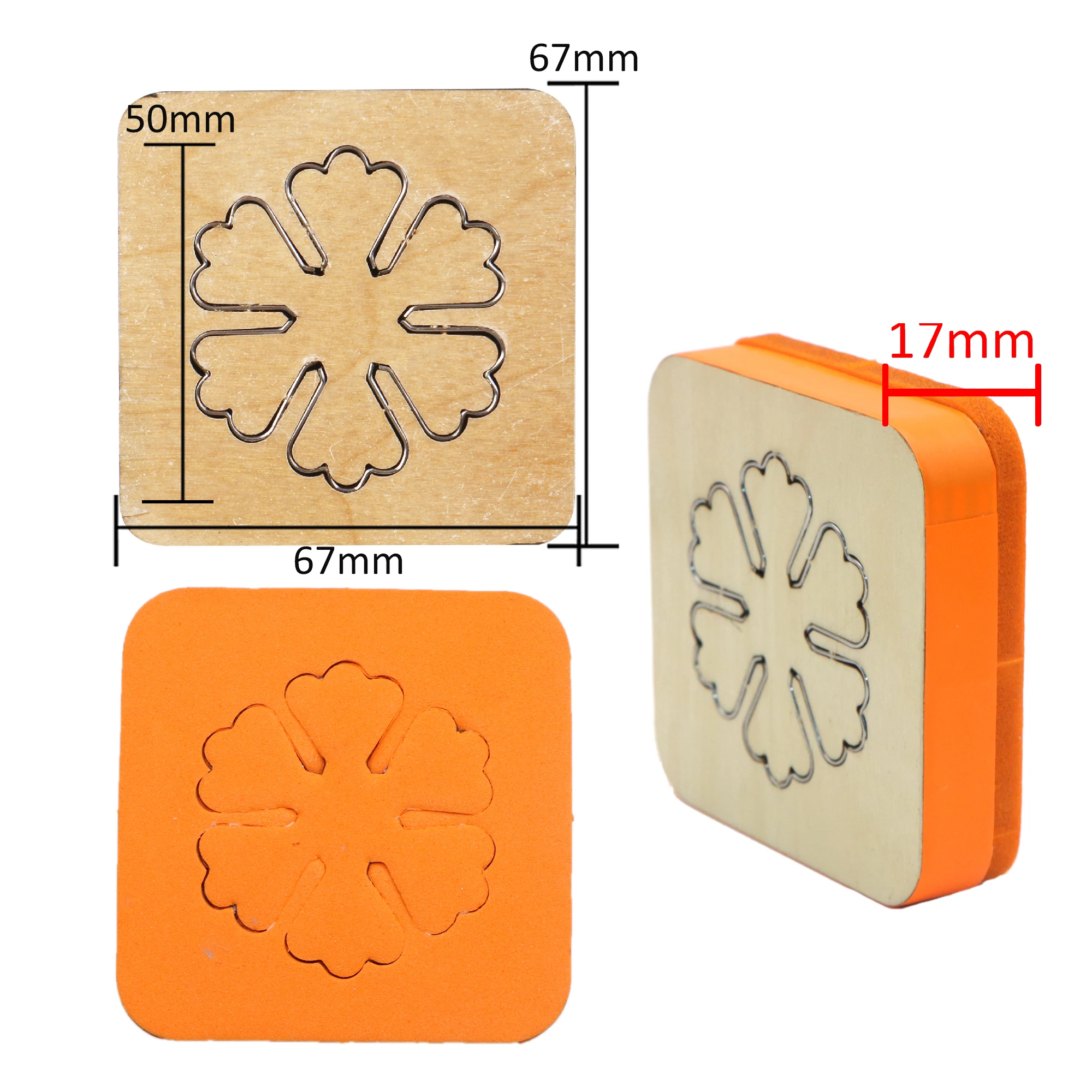 Diy Knife Mold Flower Number Heart Shape Wooden Cutting Dies Non-woven Leather Cutting For Common Big Shot And Machines S