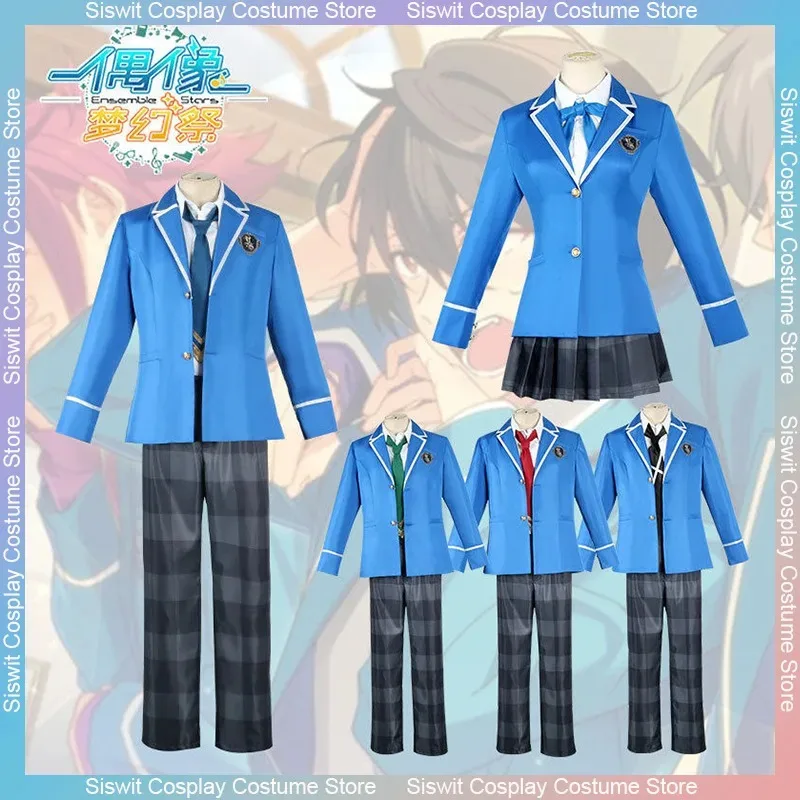 

Game Ensemble Stars Cosplay Costume Anime Knights Tsukinaga Leo Trickstar Hokuto Hidaka Narukami Akehoshi Subaru School Uniforms