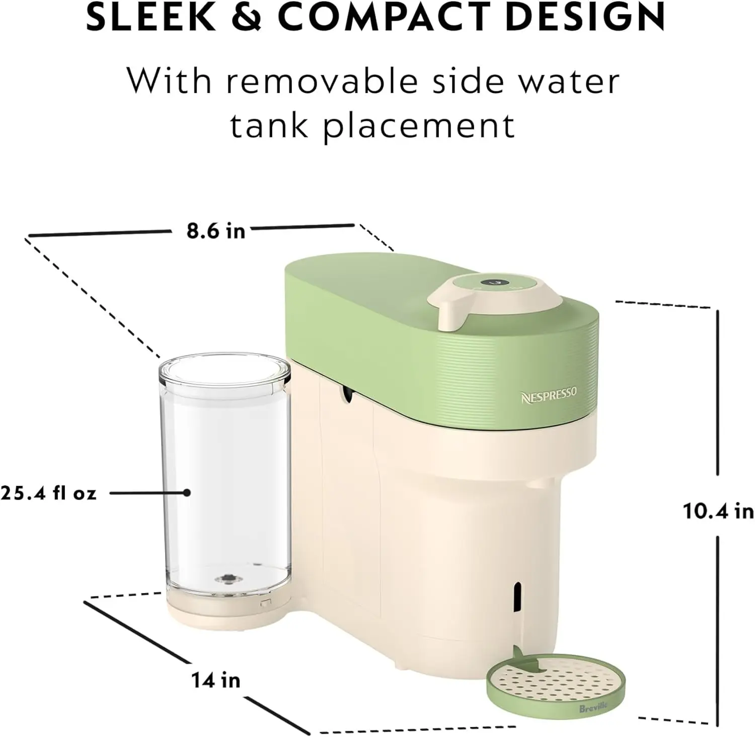 Vertuo Pop+ Summer Limited Edition by Breville, Pistachio