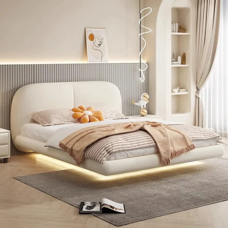 

Simple Frame Double Bed Modern White Cheap Sleeping Twin Double Bed Full Size European Lit Deux Place Furniture For Bedroom