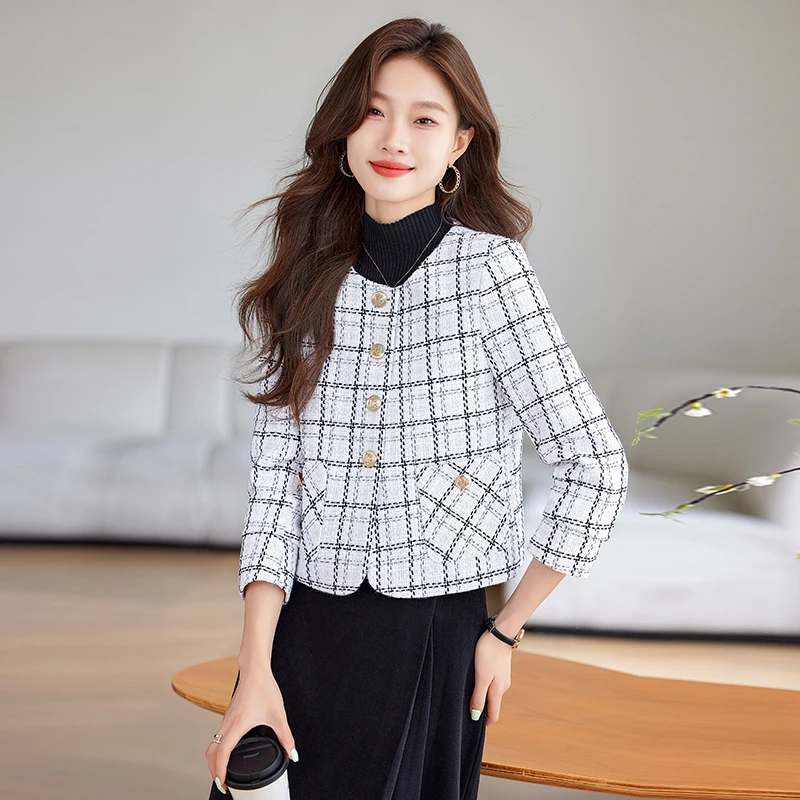 

Formal Business Blazer OL Styles Spring Autumn High Quality Fabric Outwear Women Career Professional Work Wear Jackets Coat Tops