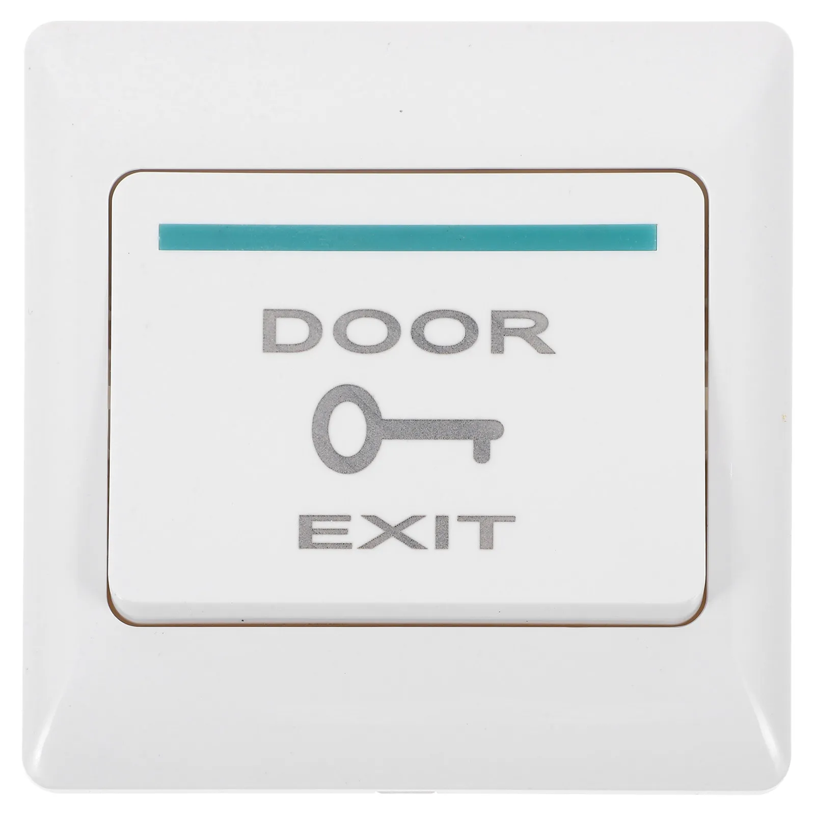 

Push to Exit Button Wall Plate Cover for Door Access Control System Sturdy Resilient Modern Exit Panel for Offices Cafes