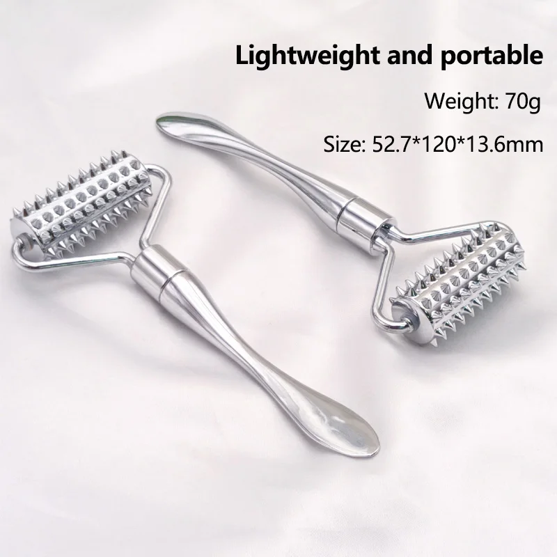 الفولاذ المقاوم للصدأ الوجه الأسطوانة العناية بالوجه رفع تدليك الأسطوانة المضادة للتجاعيد الجلد تشديد الرقبة الوجه الجمال أدوات العناية بالبشرة #2