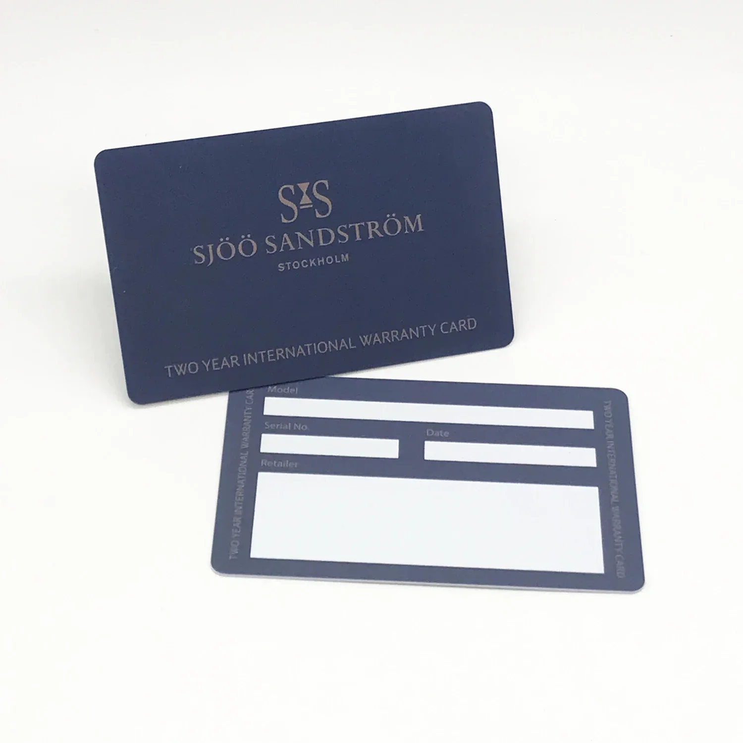 

Custom PVC Plastic Authenticity Warranty Card