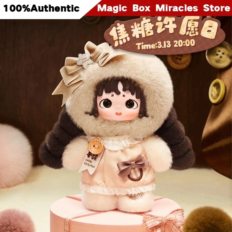 New Heyone Black Play Fufu Caramel Wish Day Doll Figure Birthday Party Edition Ornament Holiday Surprise Gift Toy Collector