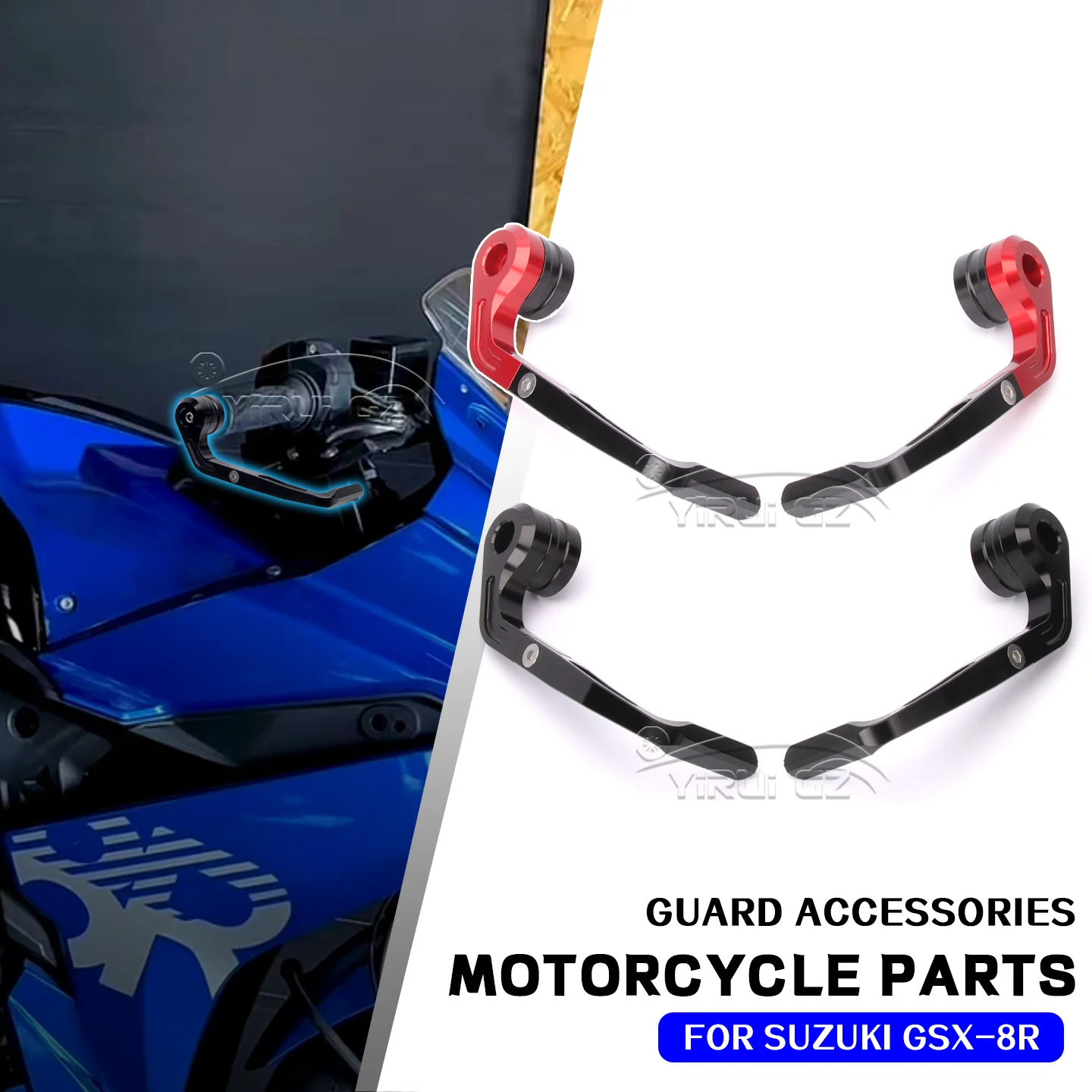 

Для SUZUKI GSX-8R GSX-8R 8R R Защита тормозного рычага с ЧПУ, алюминиевая универсальная защита руля 7/8 дюйма, универсальная защита руля