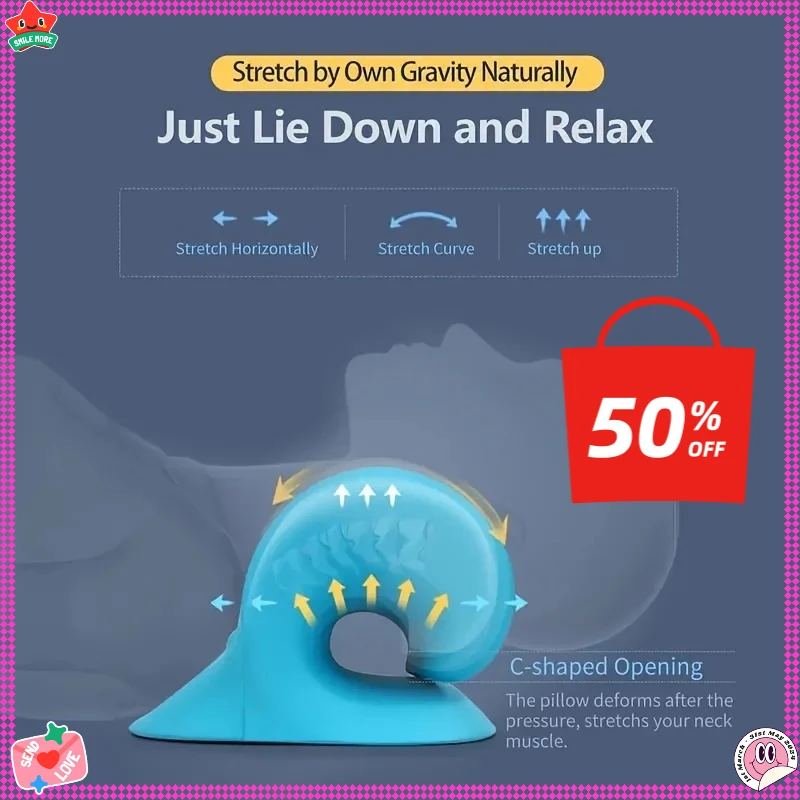 

НОВЫЙ расслабляющий аппарат для шеи и плеч, устройство для вытяжения шейного отдела для облегчения боли, инструмент для выравнивания хиропрактики позвоночника и массажер для мышц