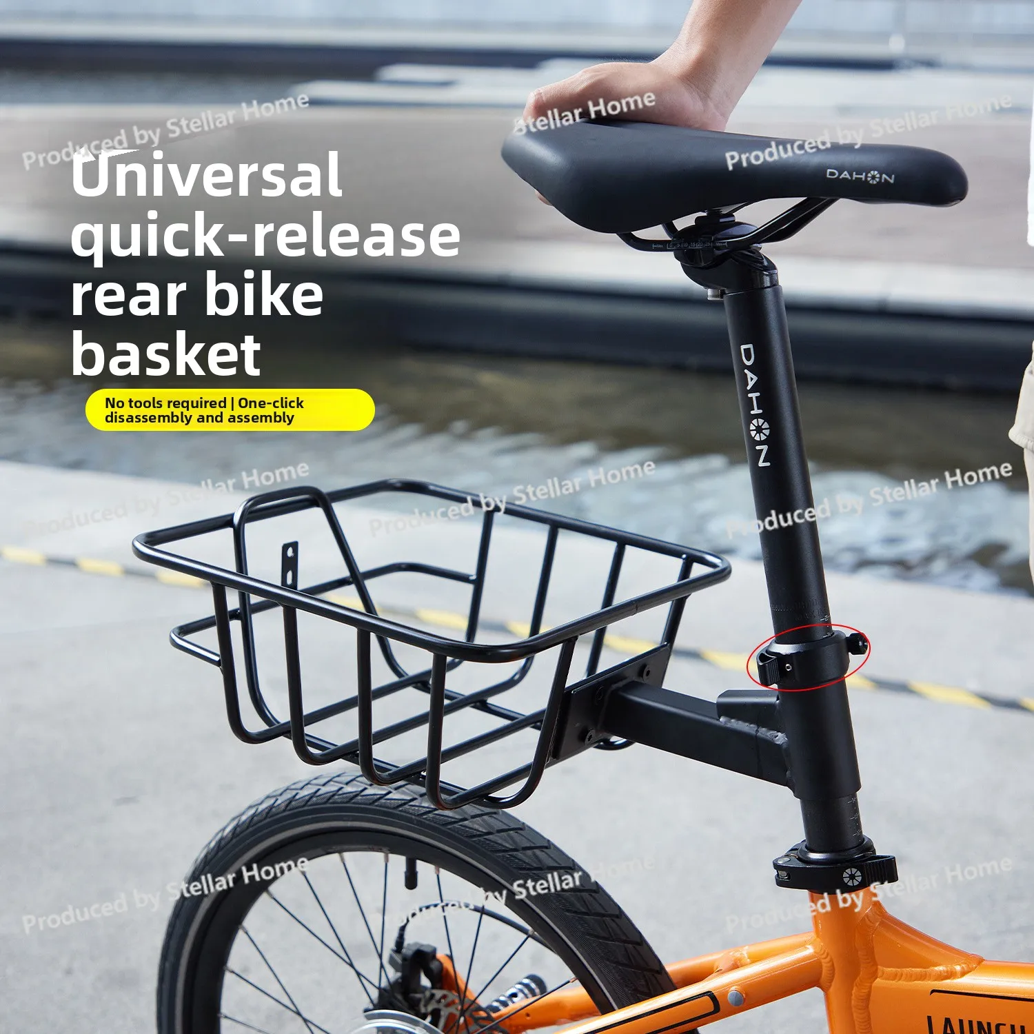 

Универсальная задняя корзина для велосипеда, быстроразборная складная задняя корзина для электромобиля, автомобильная корзина, дорожное хранилище для горного велосипеда