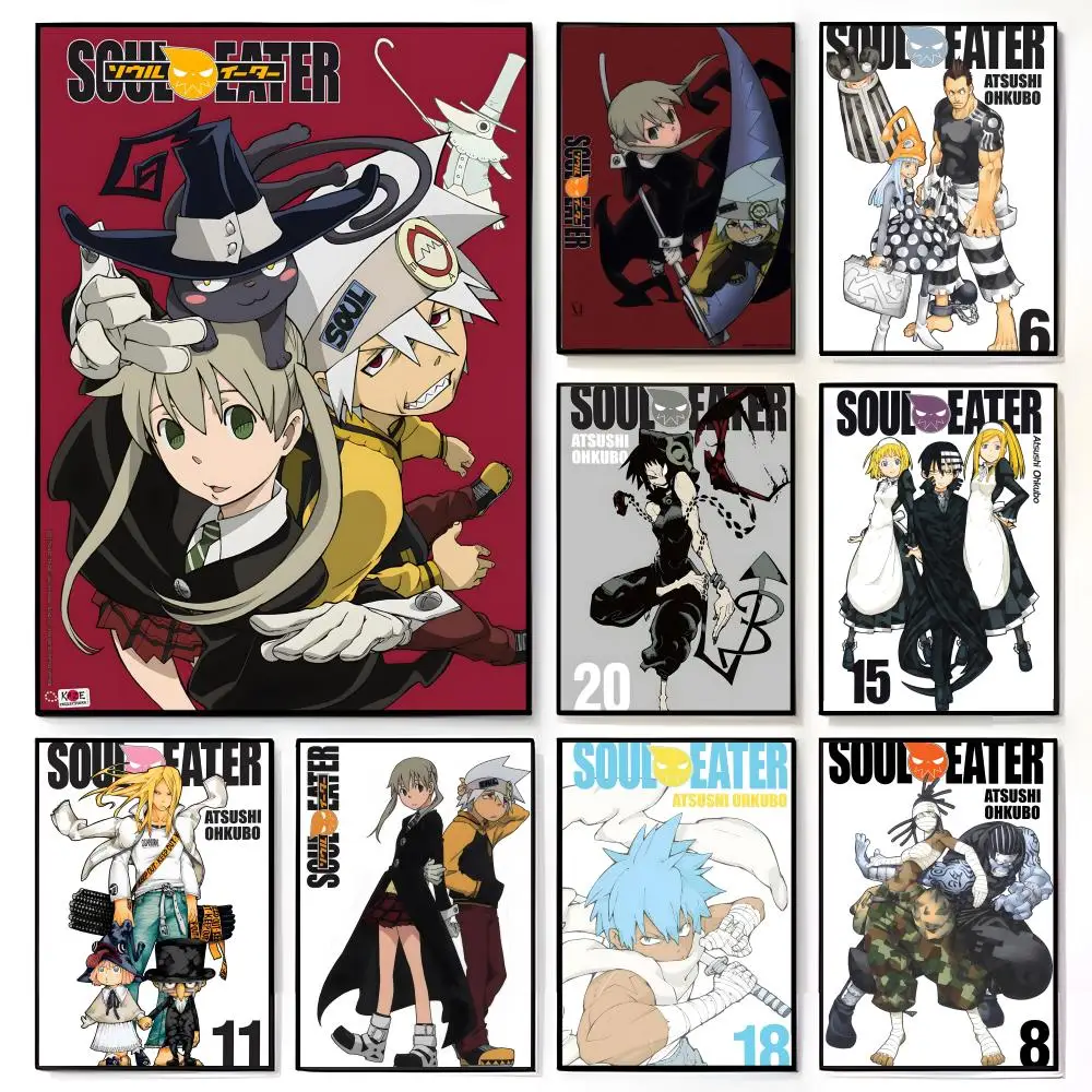 S-Soul E-Eater Anime Poster von guter Qualität, amerikanischer Film, Wandbild, Heimdekoration für Kinderzimmer, Wanddekoration, Druck
