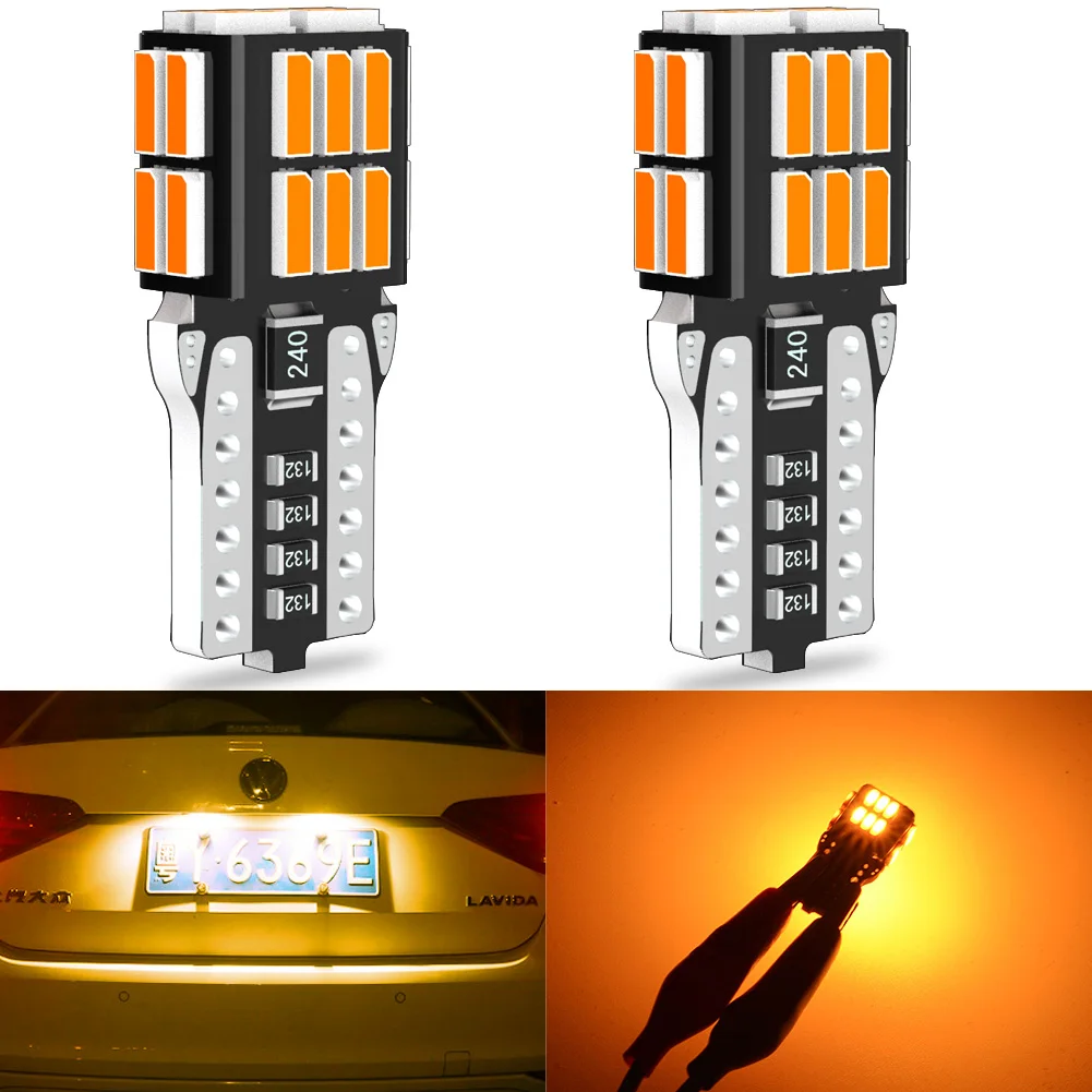 

2Pcs LED Lights T10 W5W LED Canbus Auto Lamp For Mercedes Benz W203 W204 W205 W211 W212 W124 W164 W176 W210 W220 6500K Amber 12V