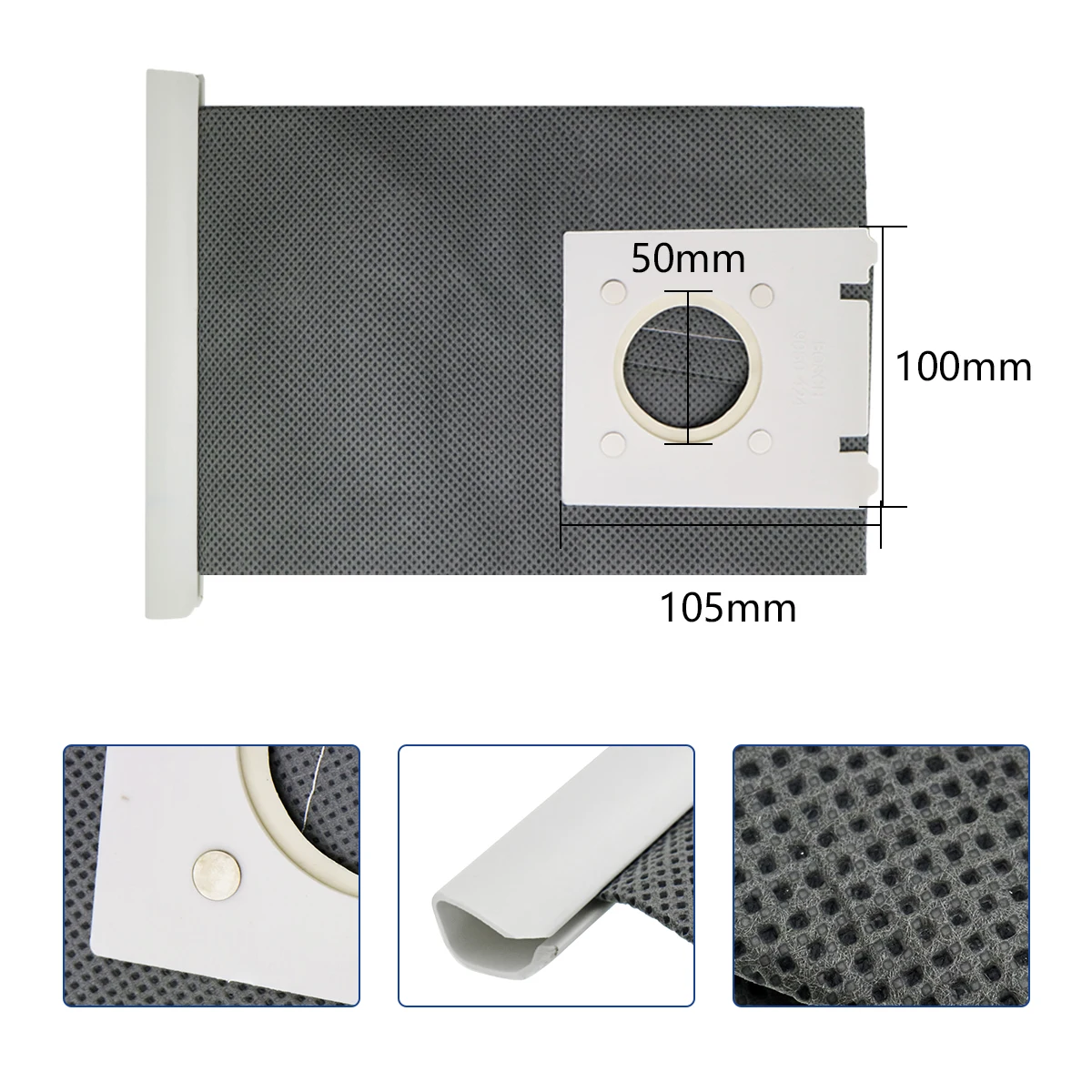 1 Máy Tính Có Thể Giặt Máy Hút Bụi G Loại G Bụi Vải Túi Typ G Cho Bosch & Siêu Bền BSG6 BSG7 BSGL3126GB GL30 ProEnergy Hoover Túi