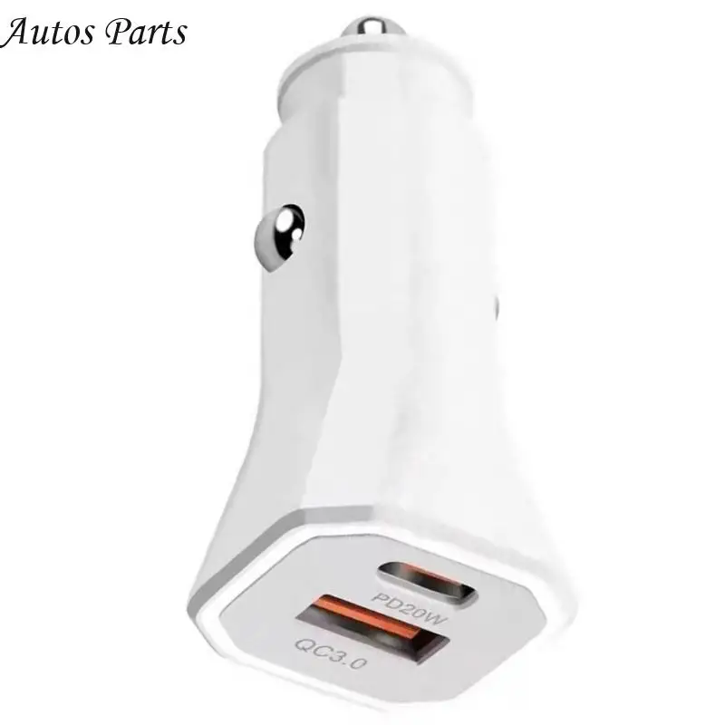 57BA 38W Bộ điều hợp xe sạc nhanh với các cổng bằng nhựa kép nâng cấp Bộ sạc xe cho khách du lịch và các chuyến đi dài
