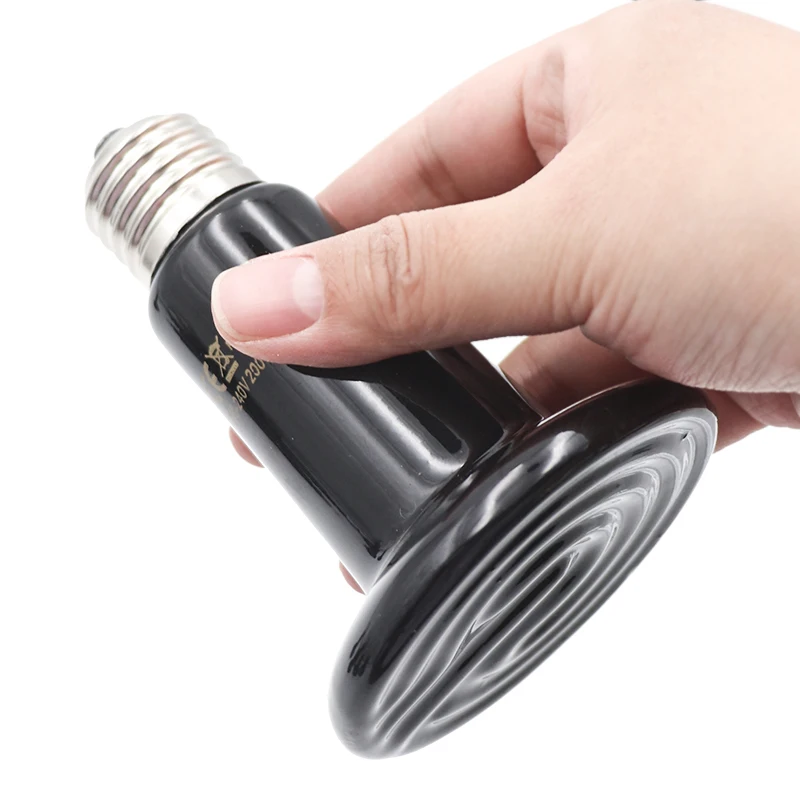 5Pcs Pet Heating Lamp 220V Infrared Ceramic Emitter Heat Light Bulb Pet Brooder Reptile Lamp 25W 50W 75W 100W 150W 200W