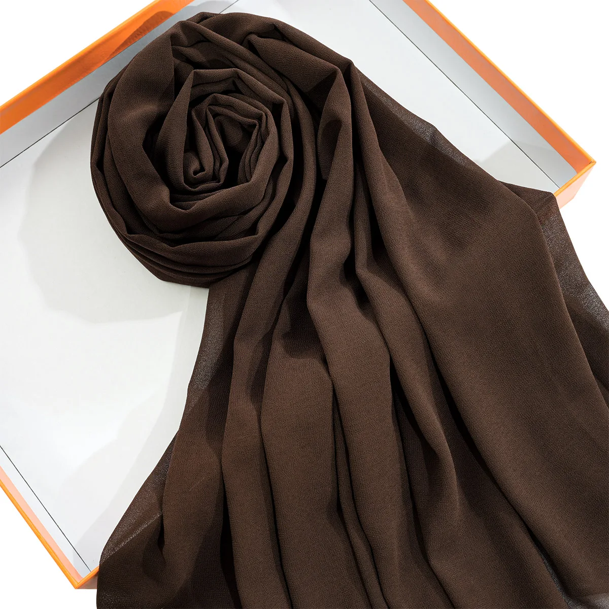 Sciarpa in chiffon di colore solido traspirante semplice scialle casual hijab antivento protezione solare avvolgere la testa per le donne donne