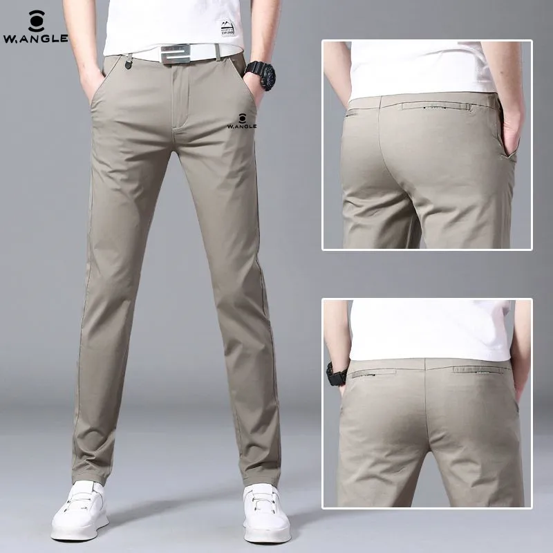 2024 Spring Summer Men\'s Golf Wear Elastic Golf Pants Fashionable Mens Long Pants Golf Wear Men Horse Trouse Men\'s Golf Clothing